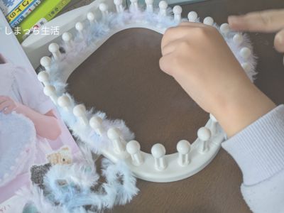 ゆめあみ　編んでいる　画像